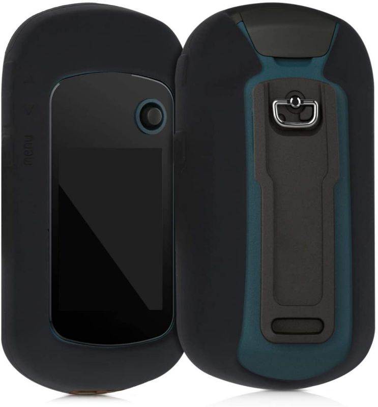 kwmobile Case Compatible with Garmin eTrex 22x / 32x - GPS Handset Navigation System Soft Silicone Skin Protective Cover - Black