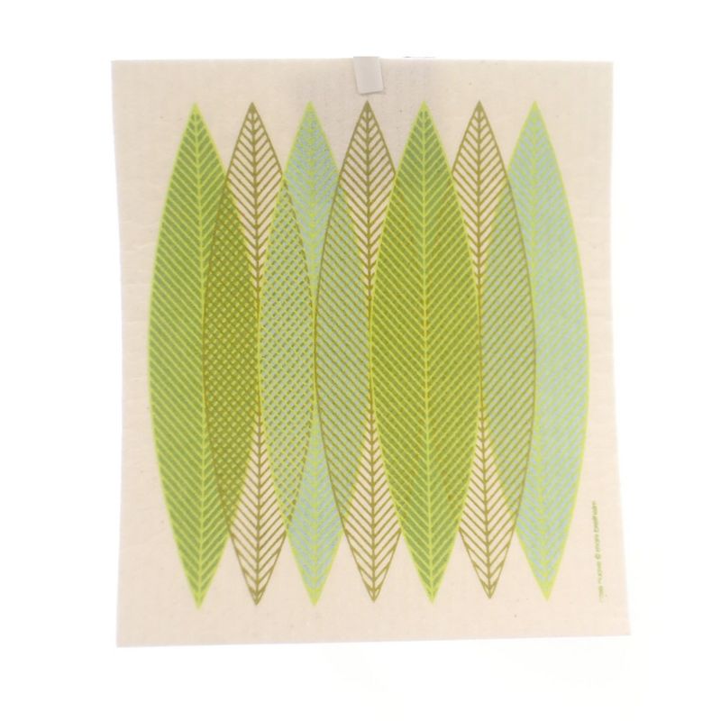 Swedish Dish Cloth 8.0" Blade Leaves Green All Natural Premier Cloth Kitchen  -  Dish Cloth