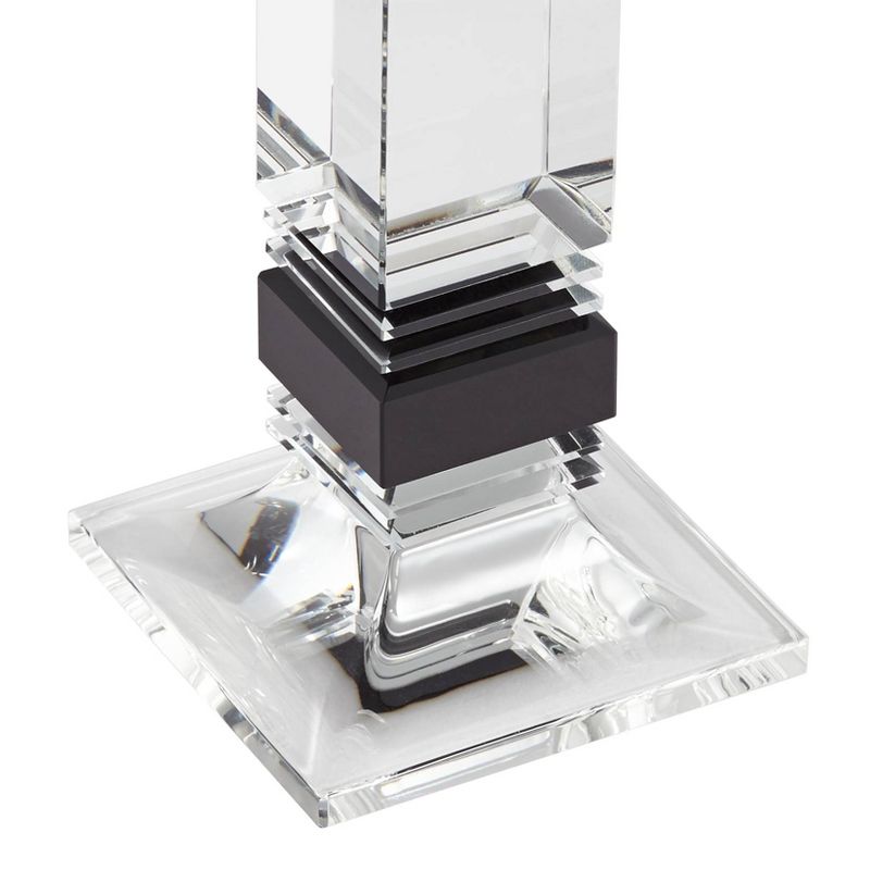 Dahlia Studios Black Crystal Taper Candle Holder Set of 3