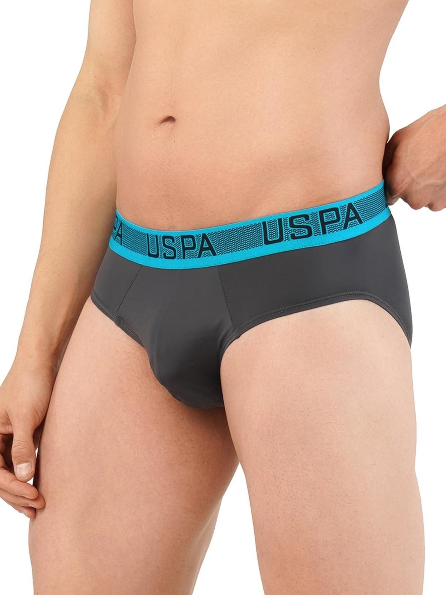 Levi's Grey Cotton Regular Fit Briefs