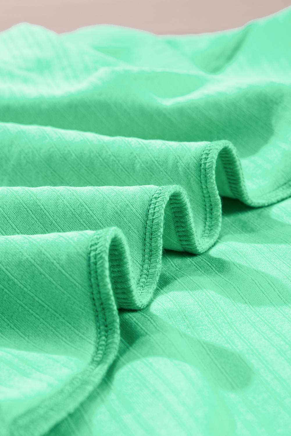 Rose Red Solid Waffle Knit Plus Size Two Piece Shorts Set