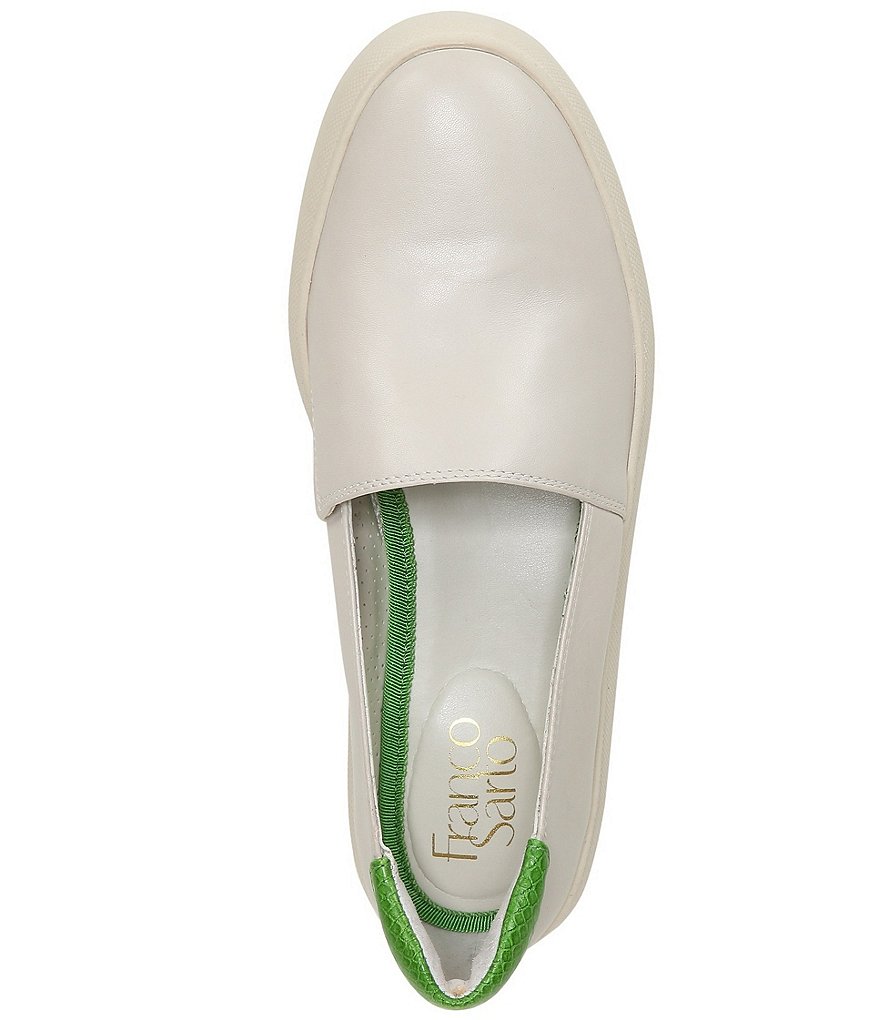 Franco Sarto Lodi2 Leather Snake Print Accent Slip-On Platform Sneakers