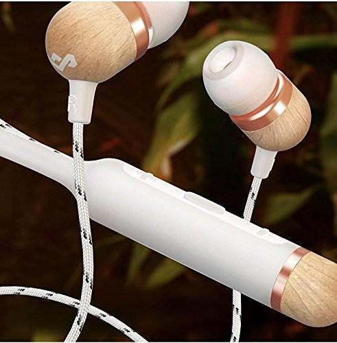 House Of Marley Smile Jamaica Wireless Neckband Bluetooth Headphones with Mic, Signature Black, EM-JE083-SB