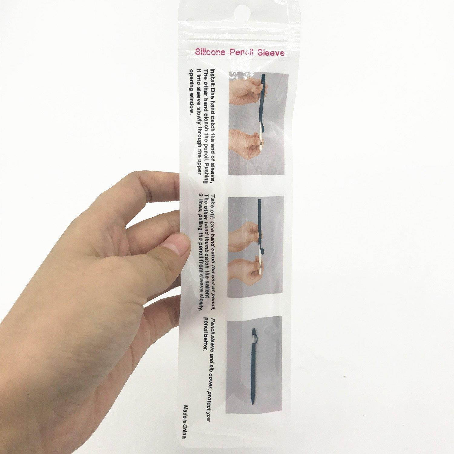 AHIW Silicone Case Cover Skin Sleeve Grip Holder for Apple IPad Pro Pencil (Green)