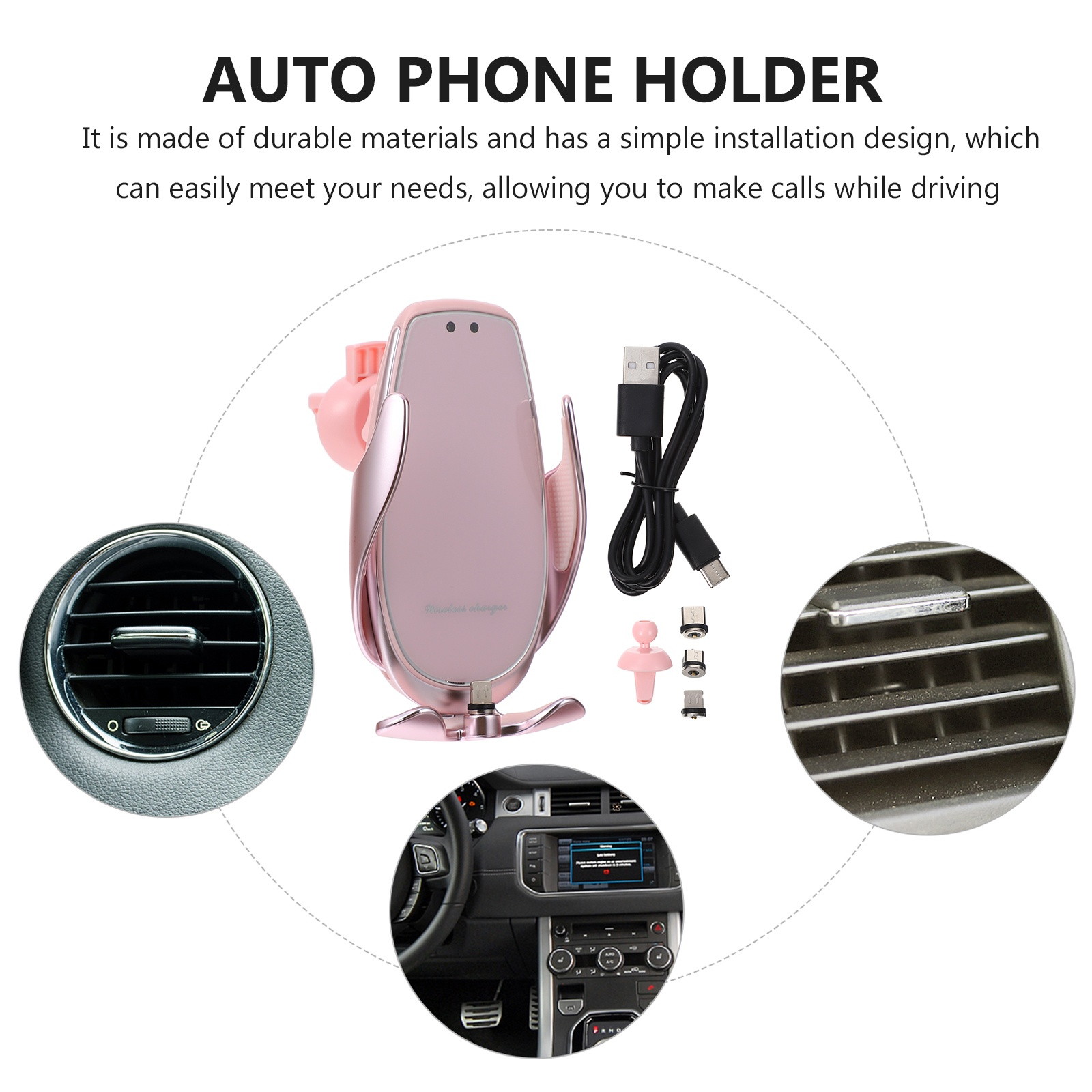 Car Multifunctional Cup Holder Auto-multi Cup Case Drinking Bottle Holder Organizer Storage Box (Black)