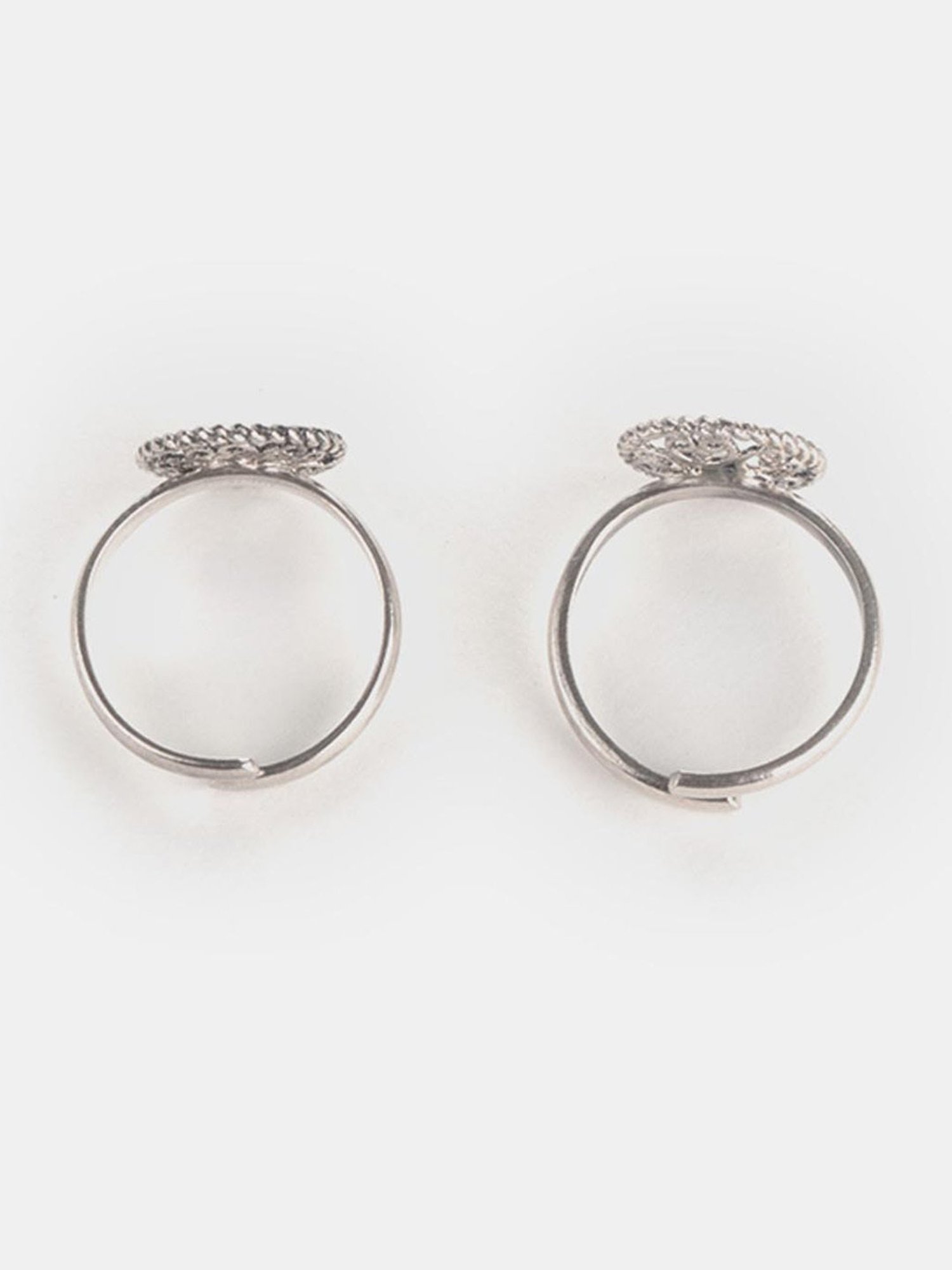 Shaya 92.5 Sterling Silver Banjuri Toe Rings for Women