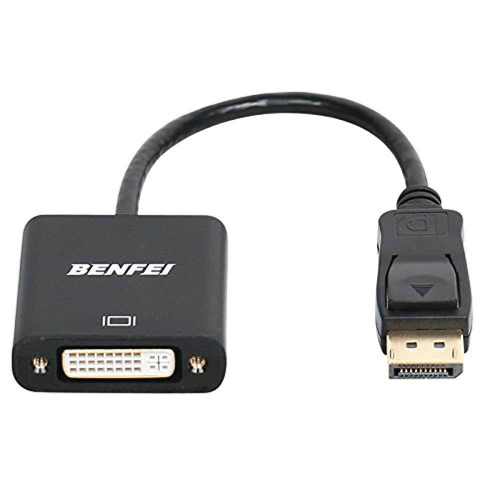 DisplayPort to DVI DVI-D Single Link Adapter, Display Port to DVI Converter Male to Female Black Compatible Lenovo, Dell, HP Other Brand