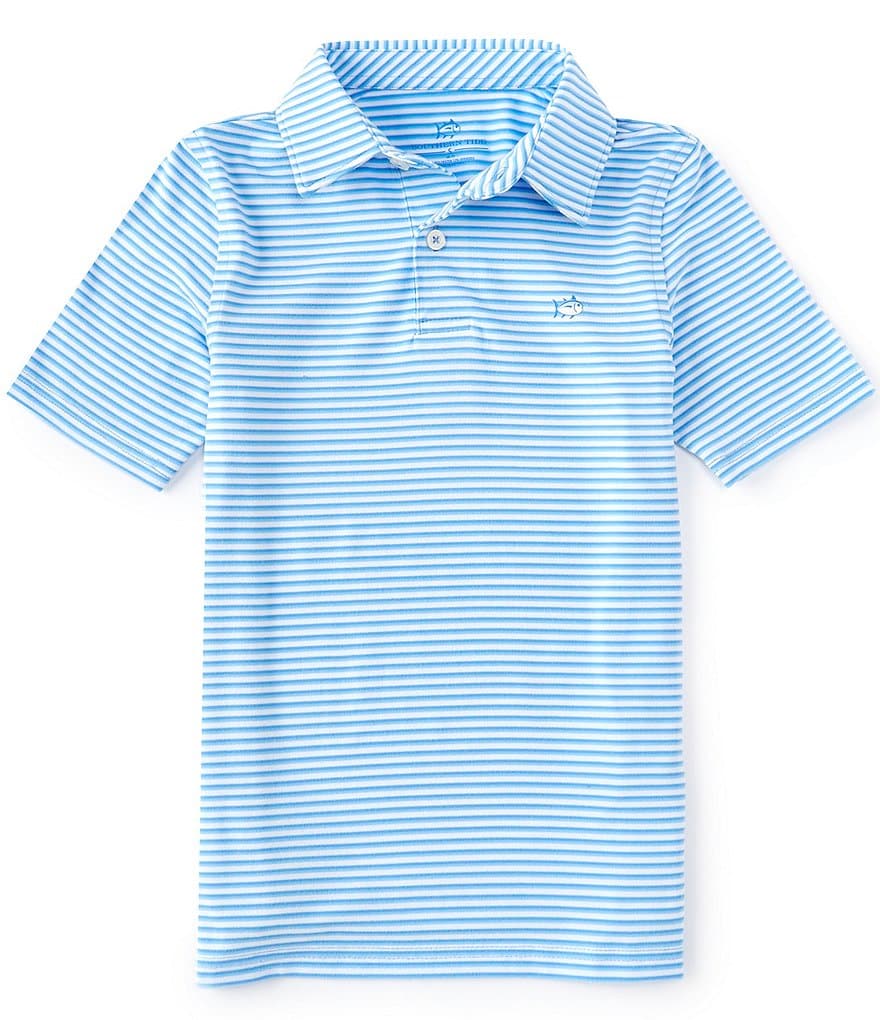 Southern Tide Little/Big Boys 4-16 Ryder Bramble Stripe Performance Polo