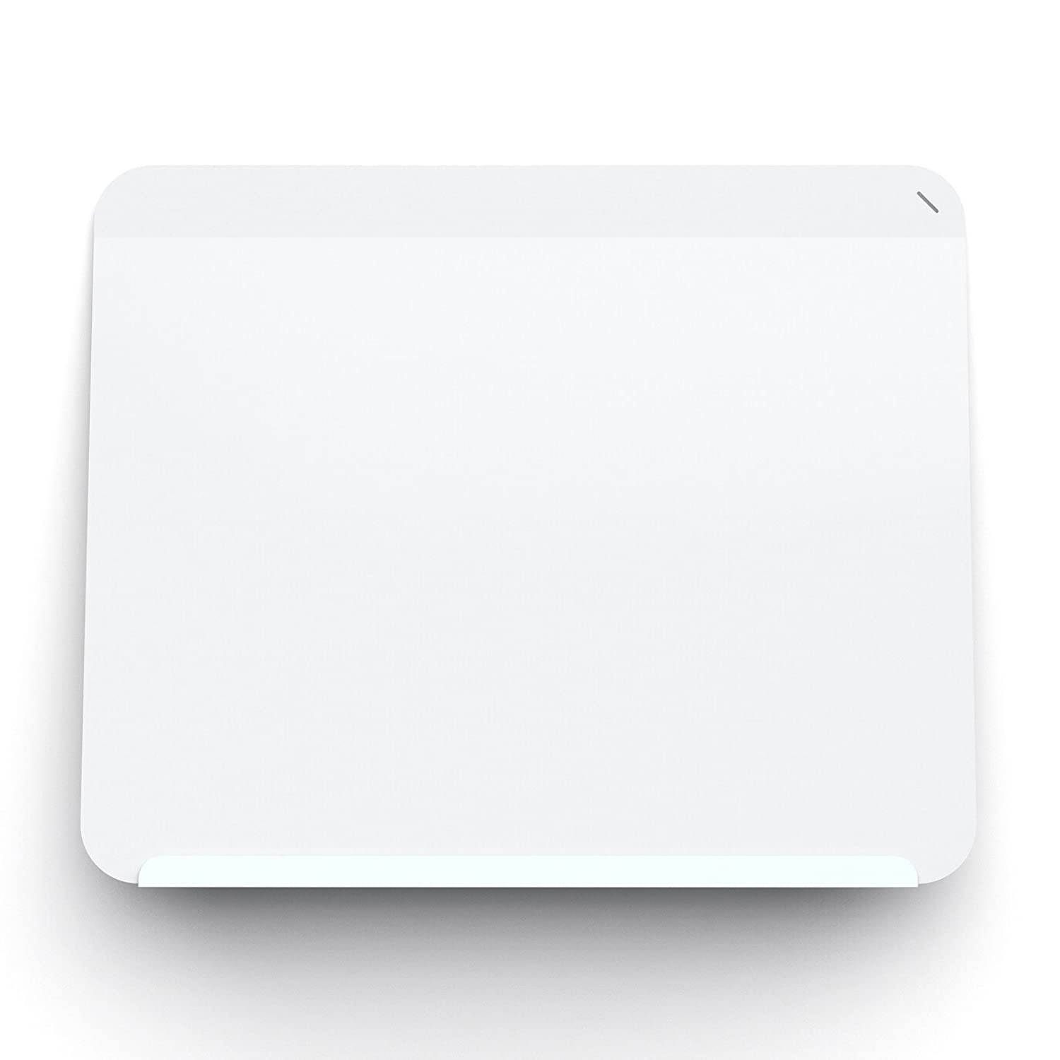 Ghent 2 3/8" x 2 1/2" LINK Board Premium Powder-Coated Magnetic Whiteboard - Soft Blue Base/White Face