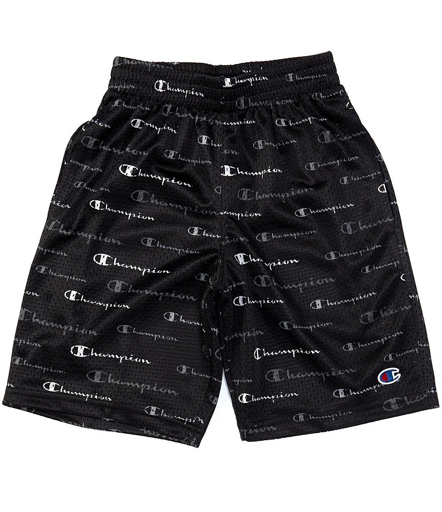 Champion Big Boys 8-20 Multicolor Script Logo Printed Mesh Shorts