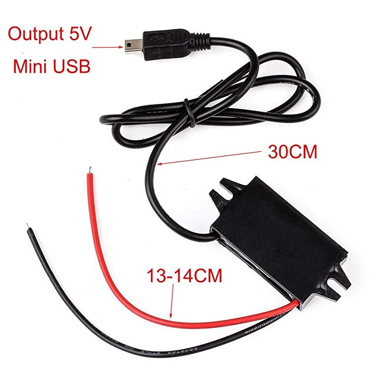 Mini USB DC 8-35V to DC 5V Step-Down Converter Buck Module 12V/24V to 5V 3A 15W Power Adapter