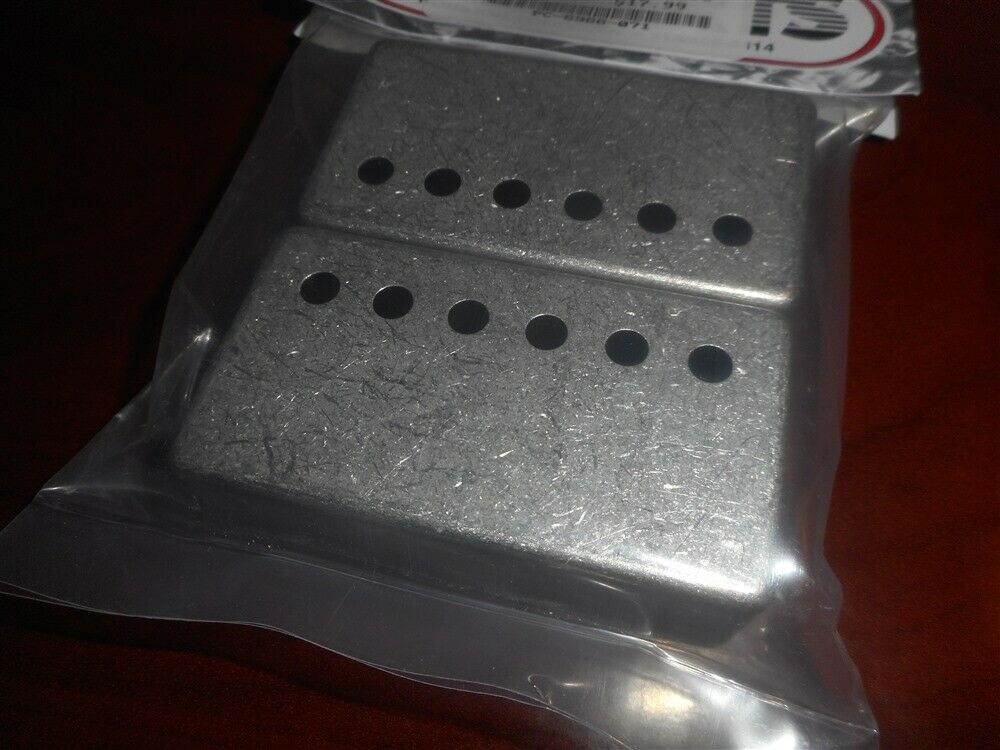 NEW - Nickel-Silver Pickup Covers (2), 50mm (1-31/32") Spacing - ANTIQUE NICKEL