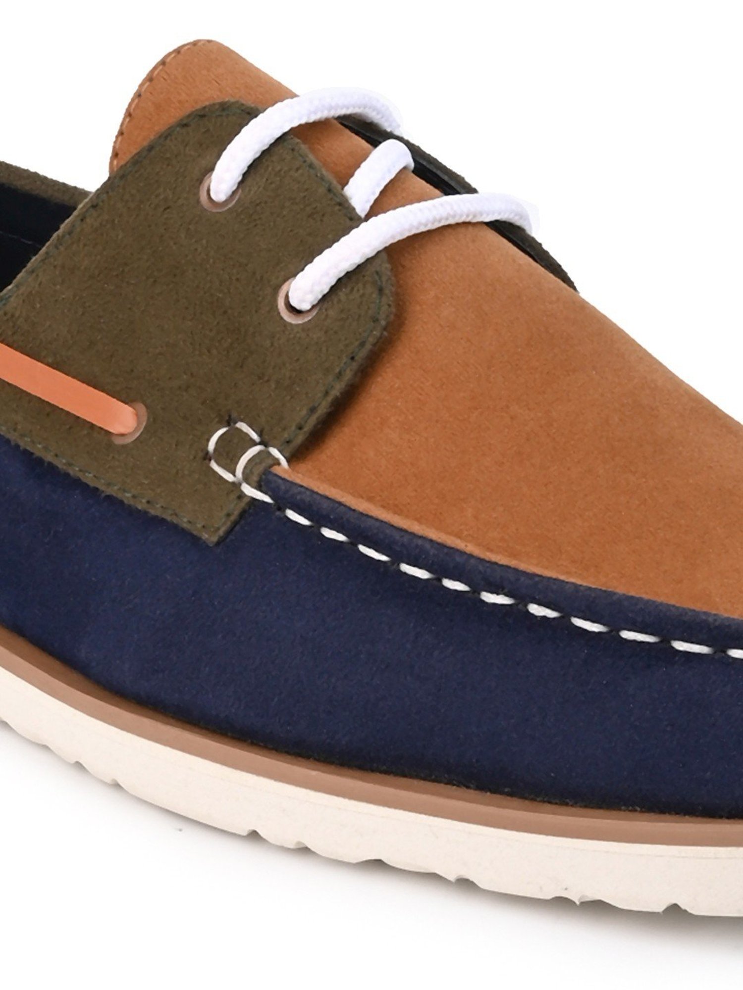 Styli Men's Multicolor Boat Shoes