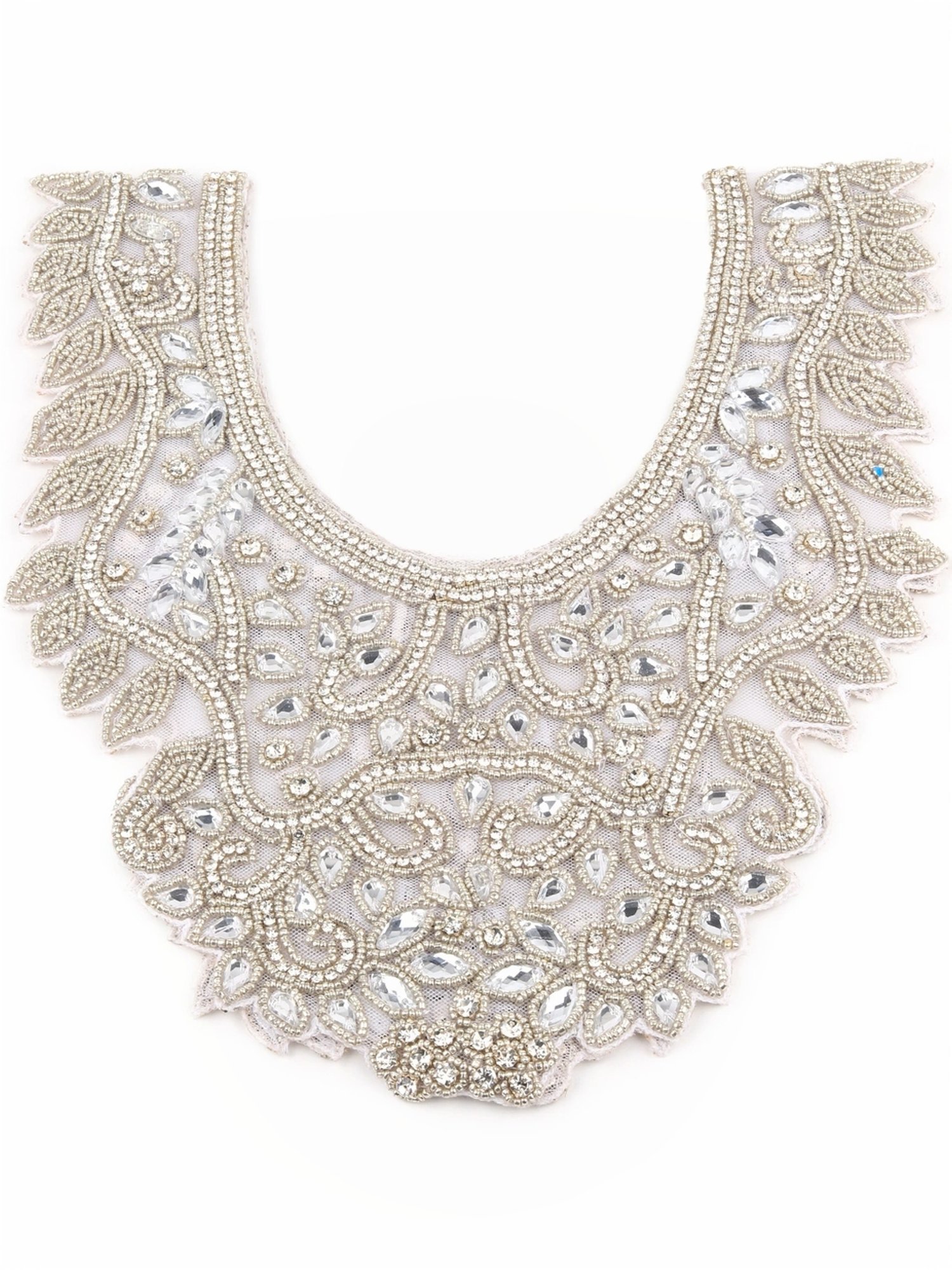 Odette Grey Embellished Fancy Short Cape