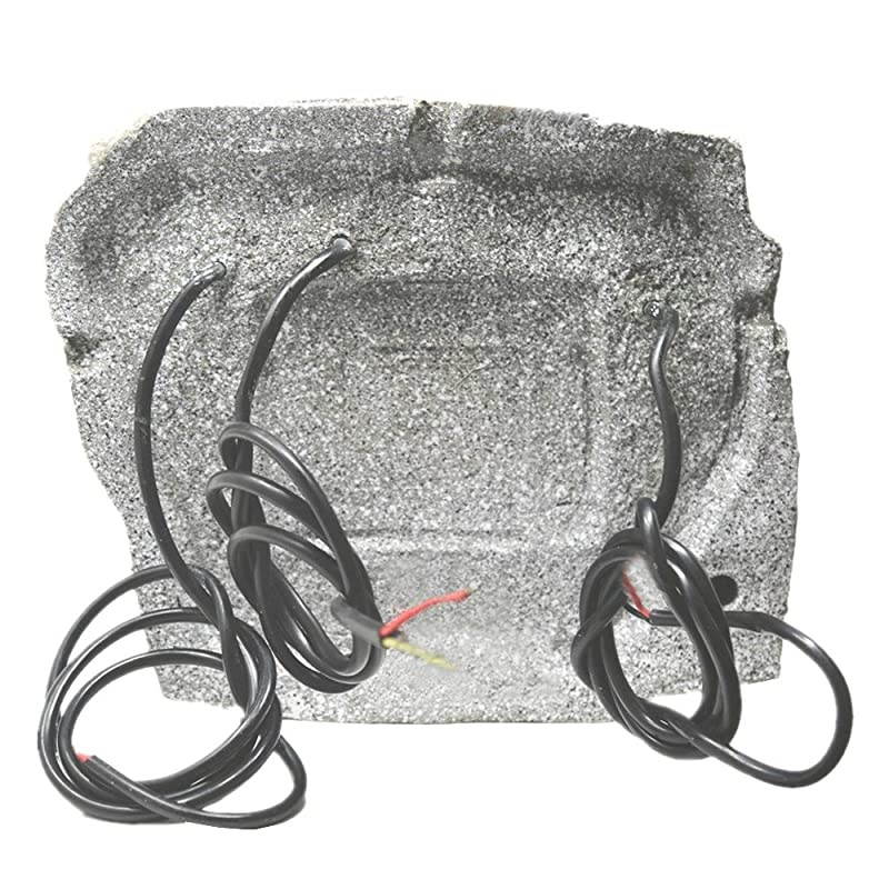 Outdoor Weather-Resistant Omnidirectional Rock Subwoofer White Granite