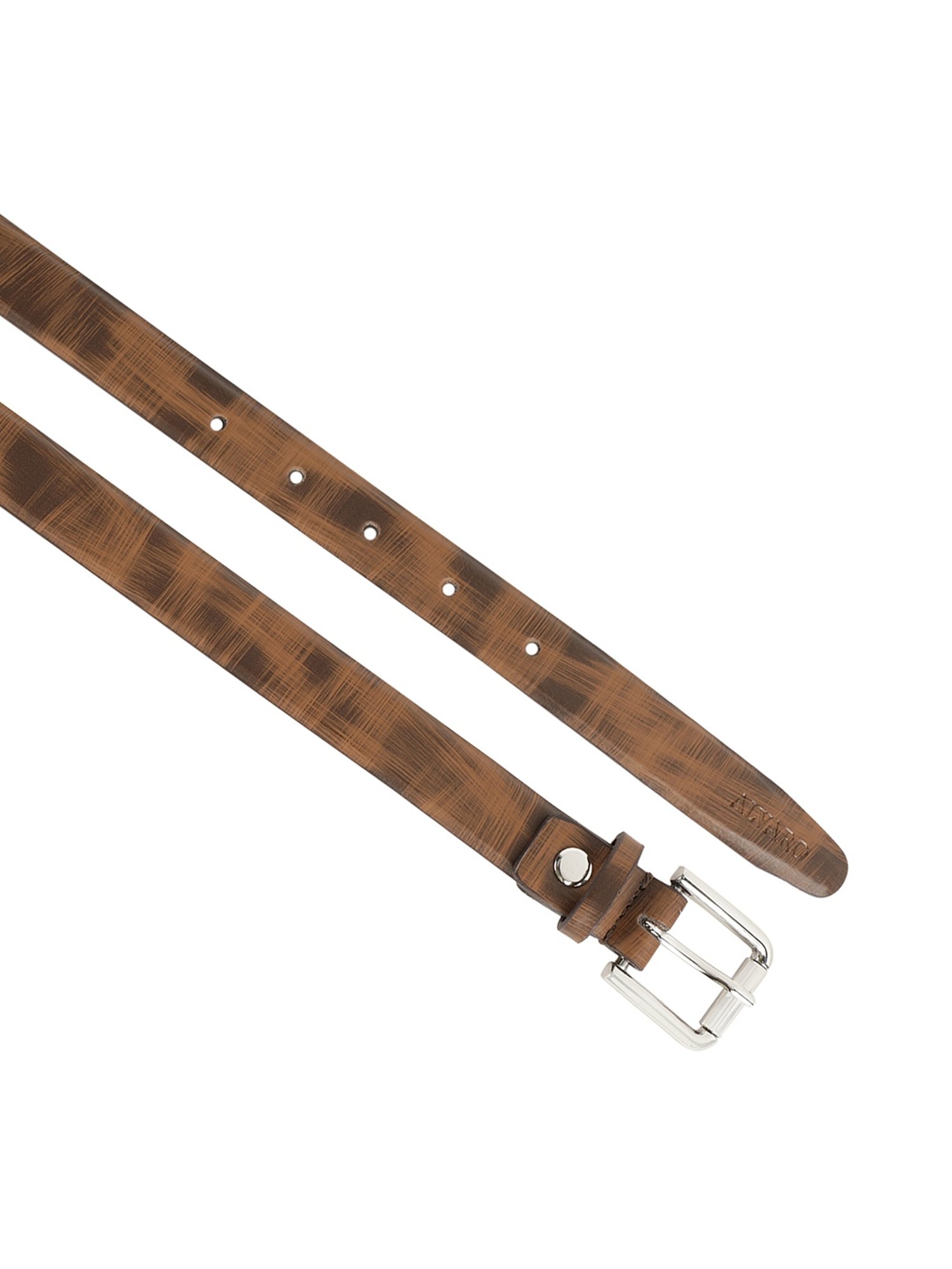 Alvaro Castagnino Brown Narrow Belt for Women