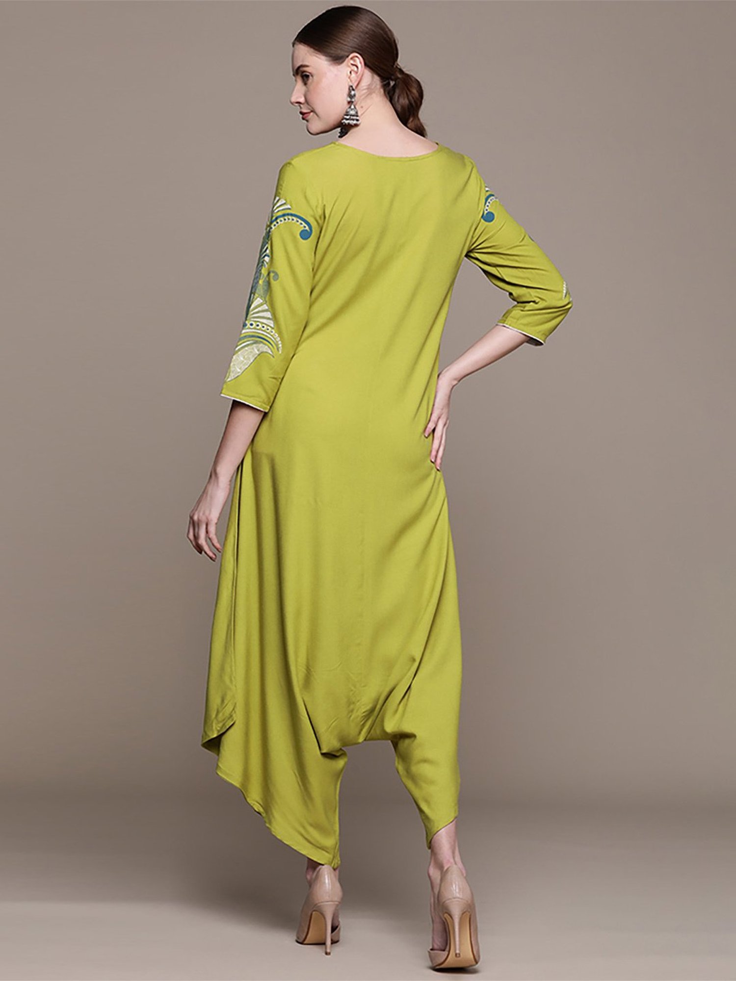 Ziyaa Green Regular Fit Jumpsuit