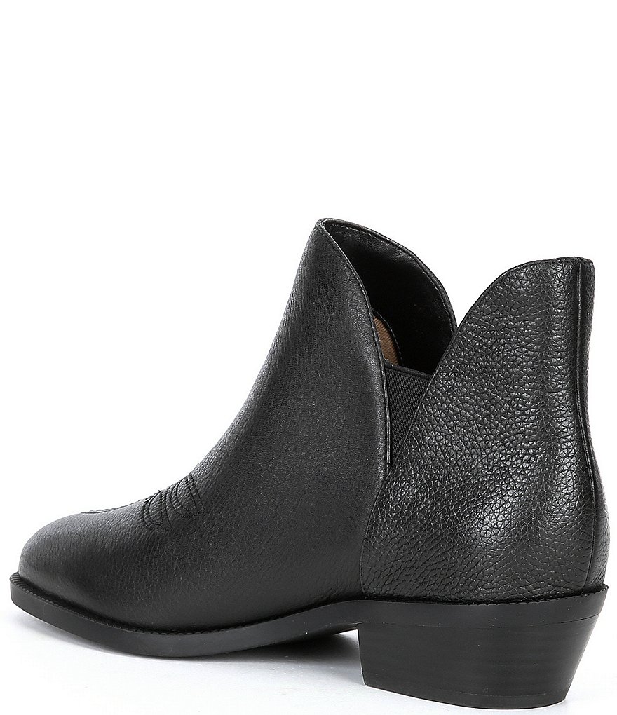 Lauren Ralph Lauren Prestyn Tumbled Leather Western Booties