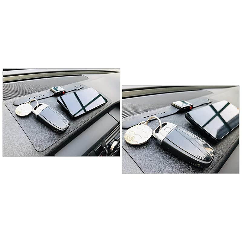 Car Dashboard Mat 10.5x5.9 Inches Extra Large Non-Slip Sticky Pad Anti Slip Mat Adhesive Mat for Phones, Glasses, Keys