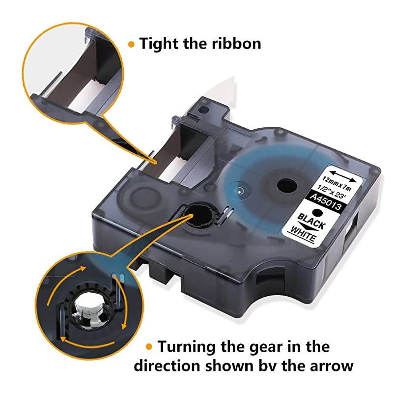 Compatible Label Tape Replacement for Brother Label Maker Tape TZe-251 TZe-151 TZe-451 TZe-651 24mm TZe Tape for P-Touch PT-D600 PT-P700 PTP750W PT2730 ( Clear, White, Yellow, Red, 4-Pack )