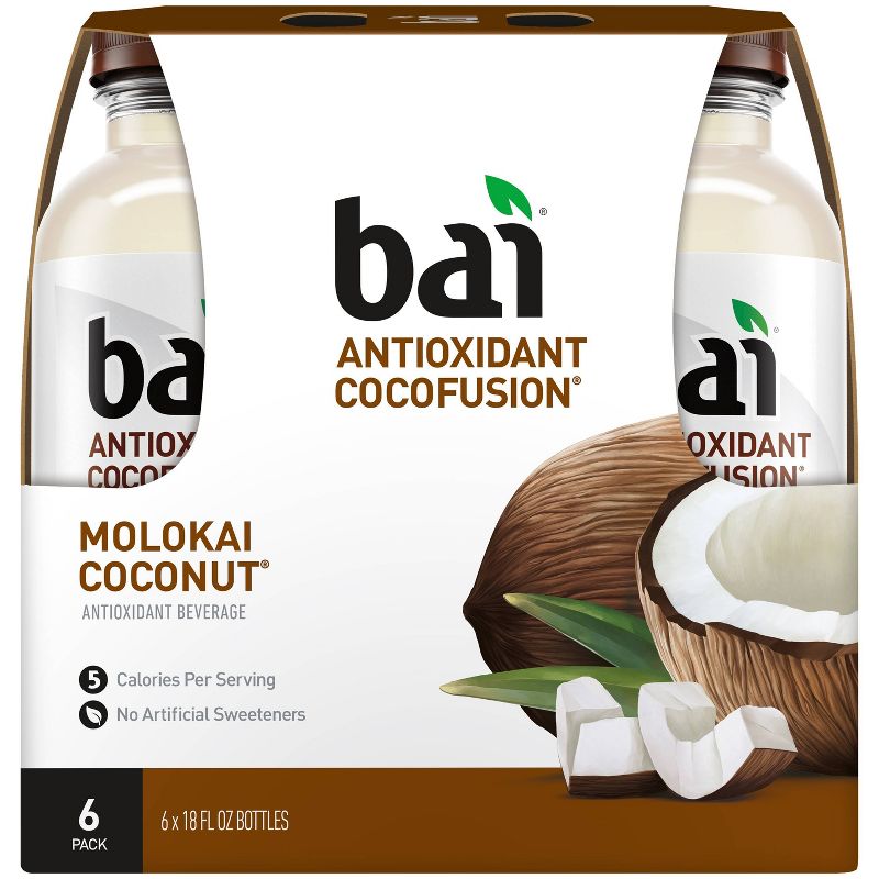 Bai Molokai Coconut Antioxidant Water - 6pk/18 fl oz Bottles