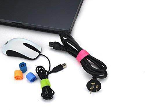 Pasow 50pcs Cable Ties Reusable Fastening Wire Organizer Cord Rope Holder 7 Inch (Black)