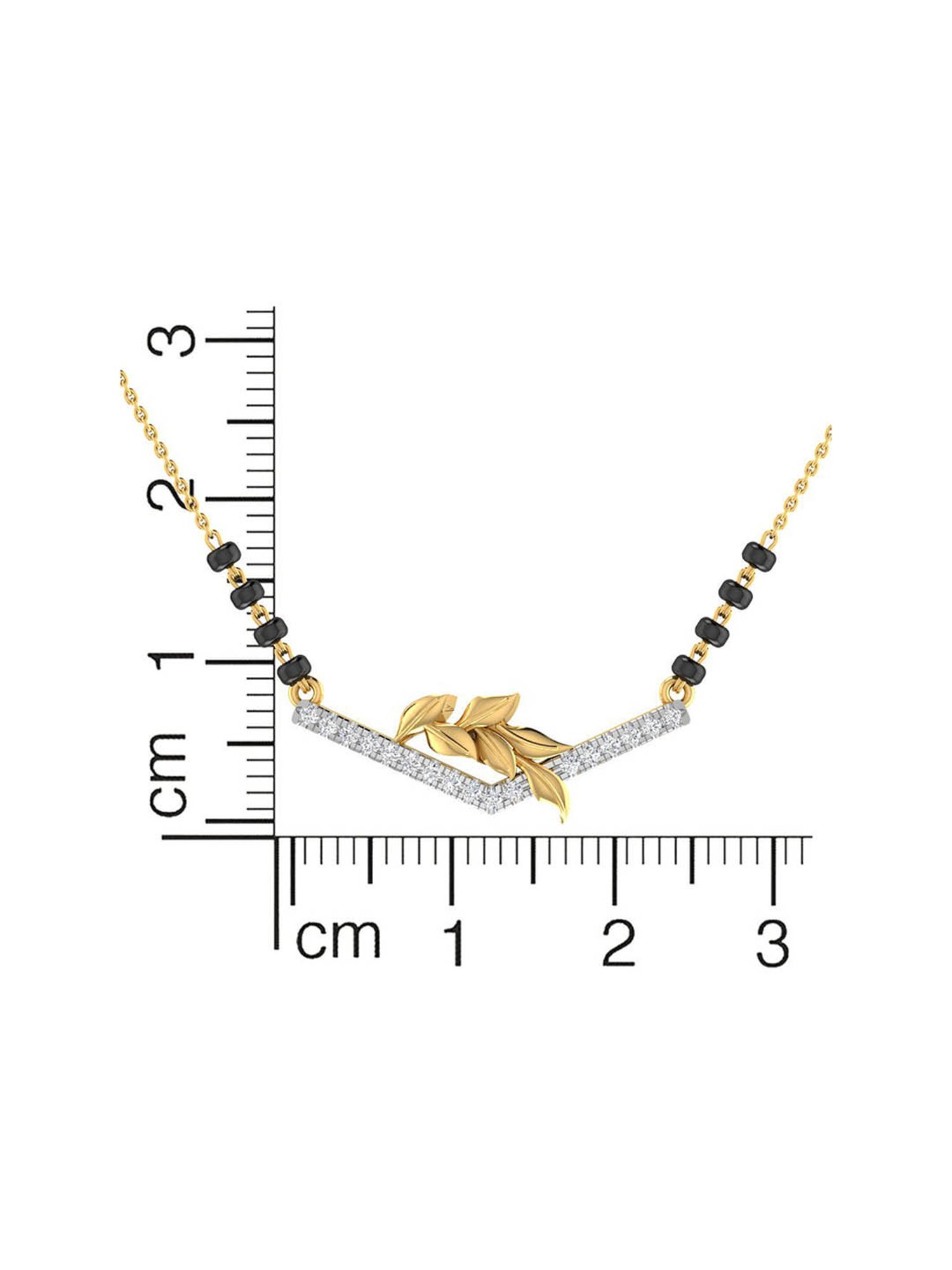 Waman Hari Pethe Jewellers 18k Gold & Diamond Mangalsutra for Women