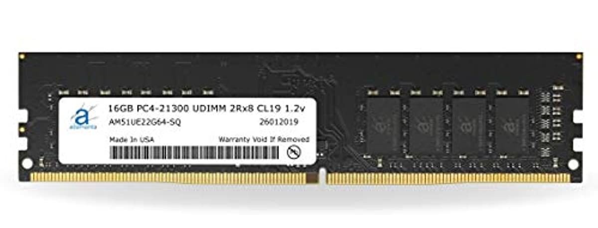 Adamanta 16GB (1x16GB) Desktop Memory Upgrade DDR4 2666Mhz PC4-21300 Unbuffered Non-ECC UDIMM 2Rx8 CL19 1.2v DRAM RAM