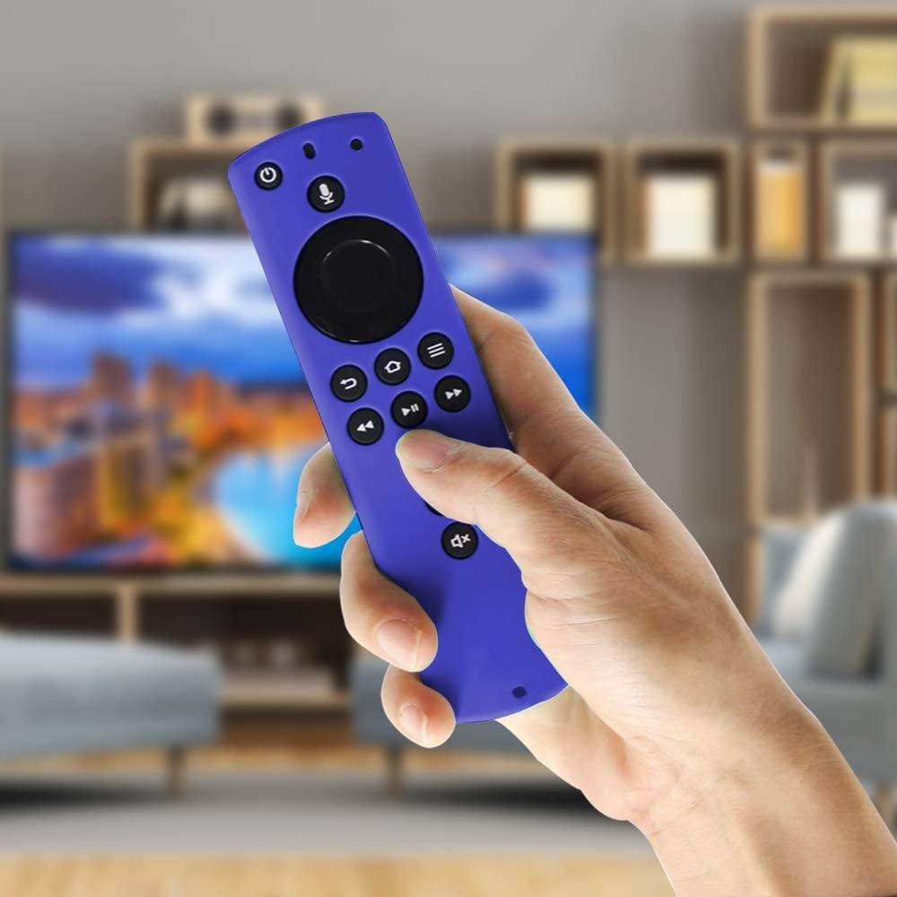 Shockproof Protective Silicone Case/Covers Compatible with All-New Alexa Voice Remote for Fire TV Stick 4K, Fire TV Stick (2nd Gen), Fire TV (3rd Gen) - Dark Blue