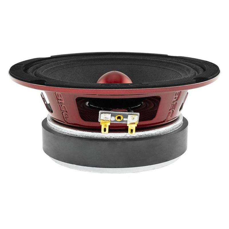 DS18 PRO-X6.4BM Pro X 6.5 Inch 500 Watt 250 RMS 8 Ohm Mid Range Car and Truck Door Loudspeaker with Black Steel Basket Bullet Design (2 Pack)