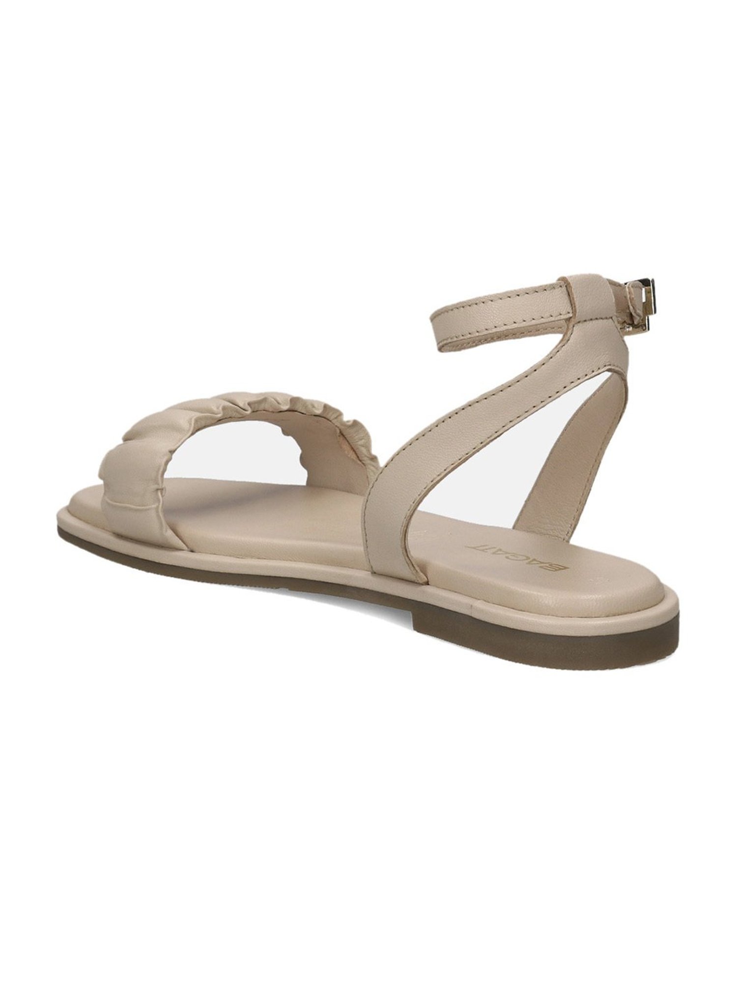 BAGATT Women's Flower Beige Ankle Strap Sandals