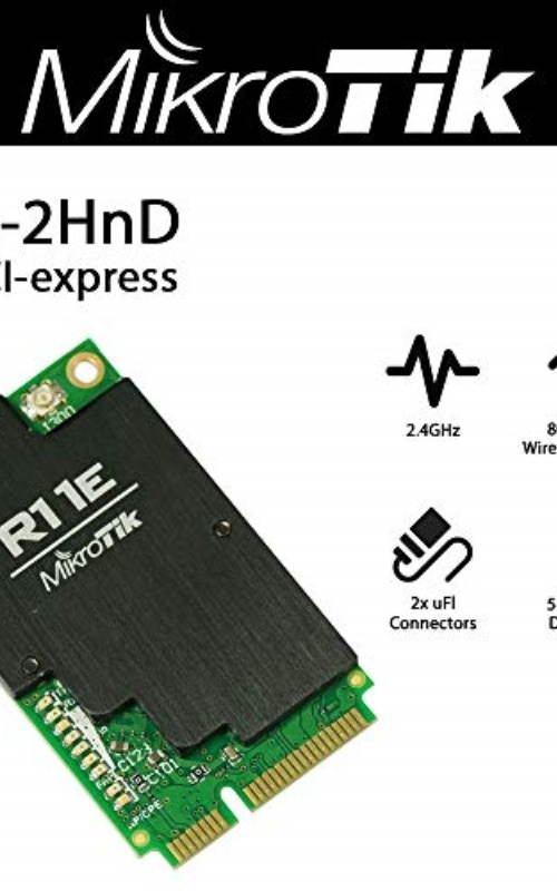 mikrotik r11e2hnd 2.4ghz 802.11b/g/n 800mw mini pcie card 2 x u.fl 5w