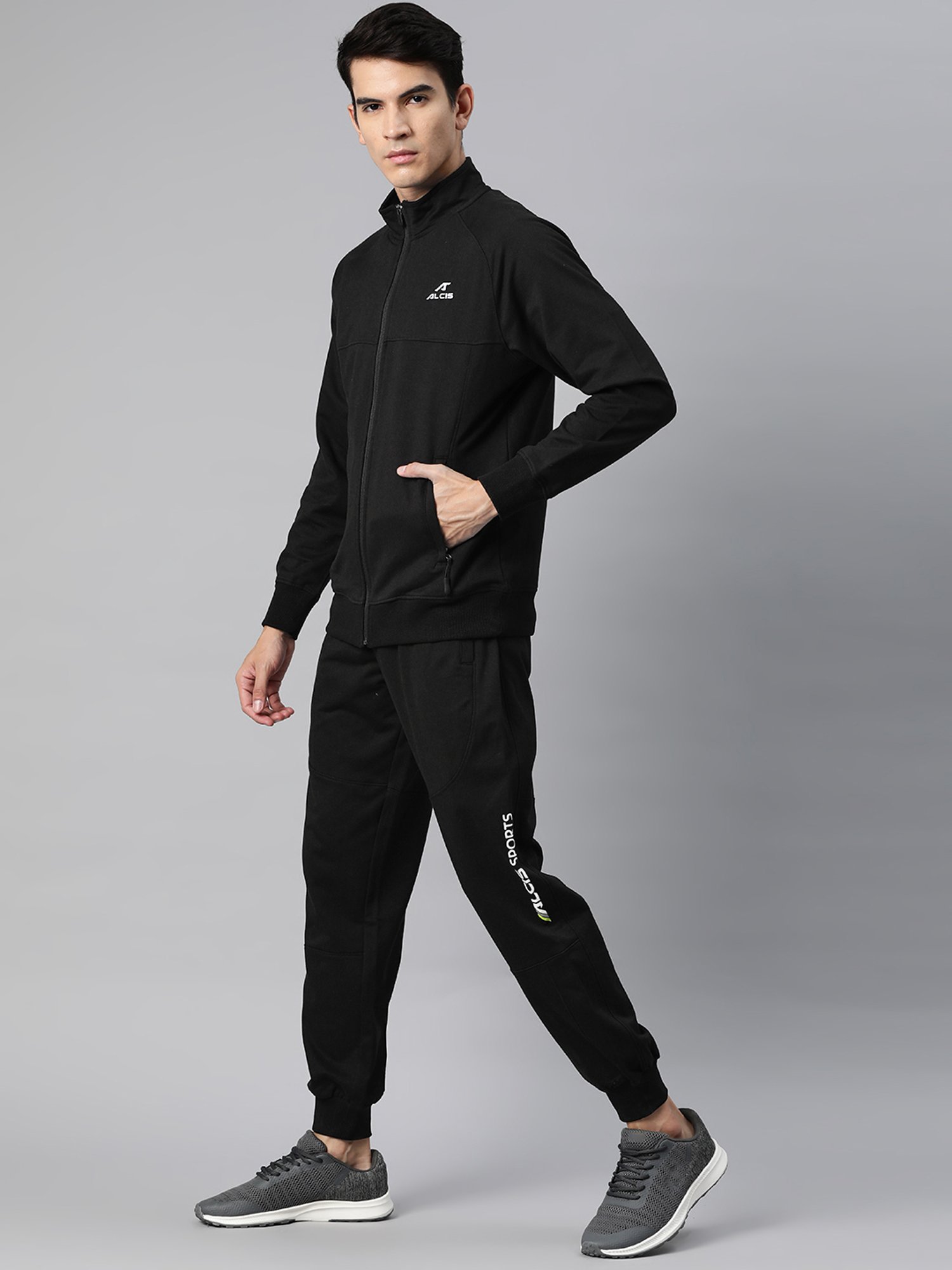 Vimal Jonney Light Mud Cotton Regular Fit Tracksuit