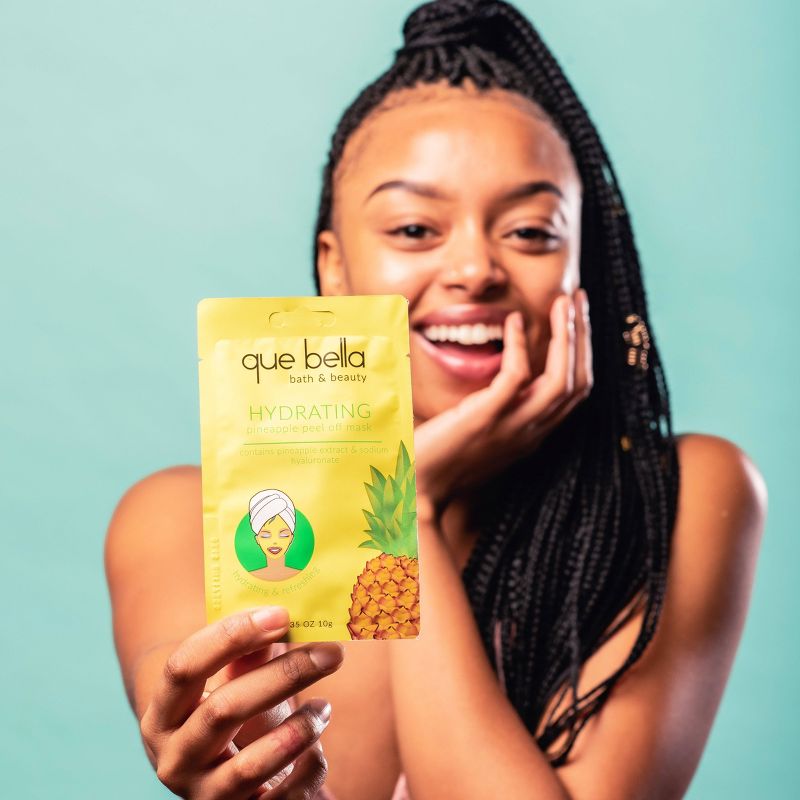Que Bella Hydrating Pineapple Peel Off Face Mask - 0.35oz