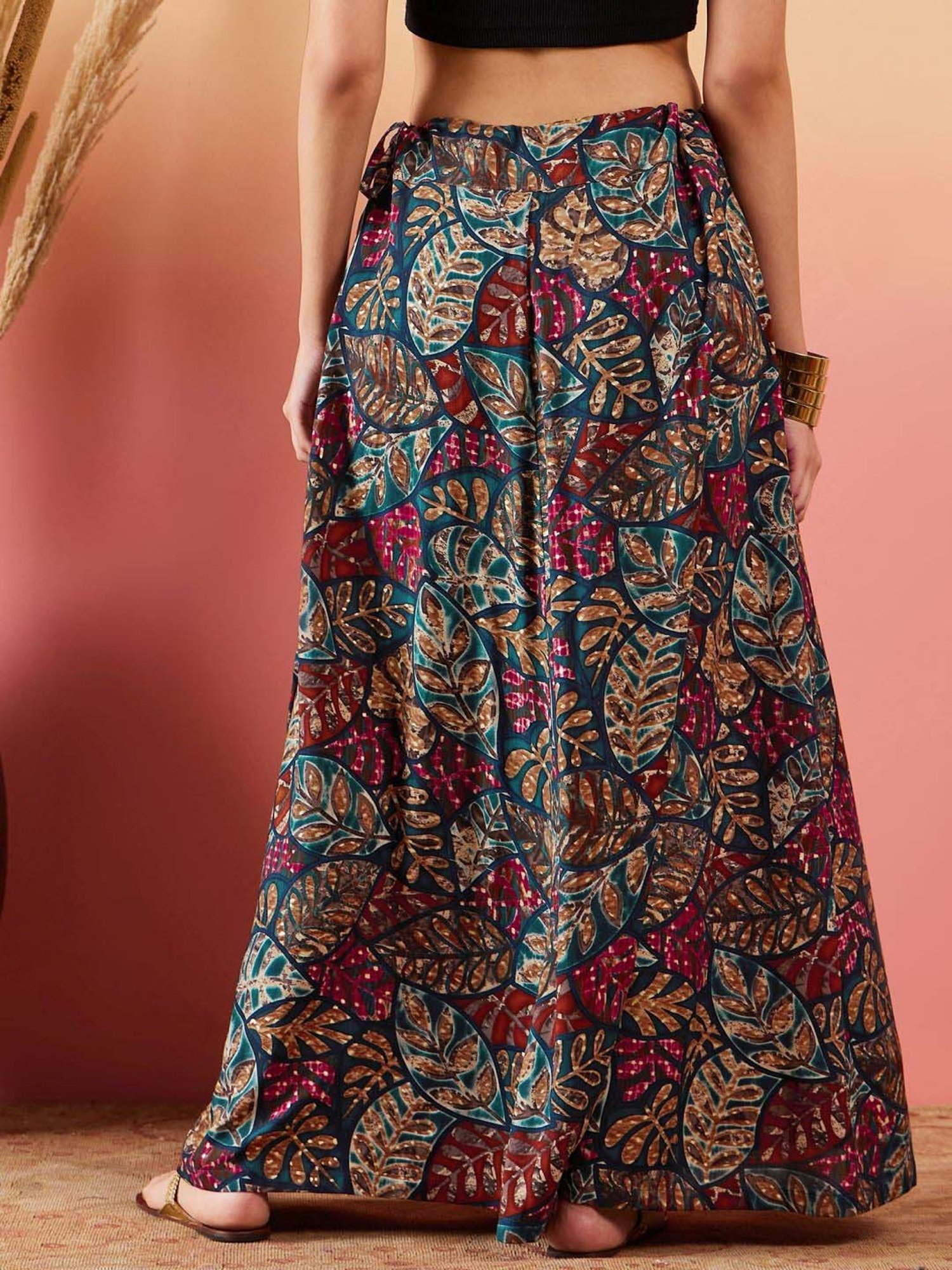 Inweave Multicolored Printed Skirt