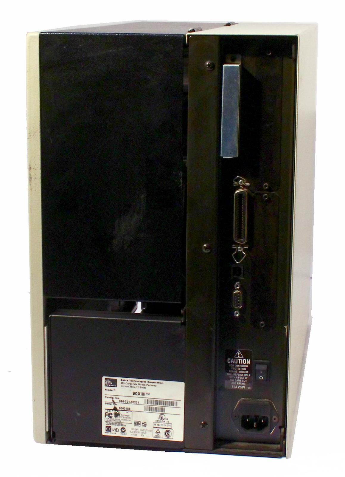 Zebra 96Xi-III Plus 096-741-00201 Thermal Barcode Label Printer Parallel USB Rewinder 600DPI