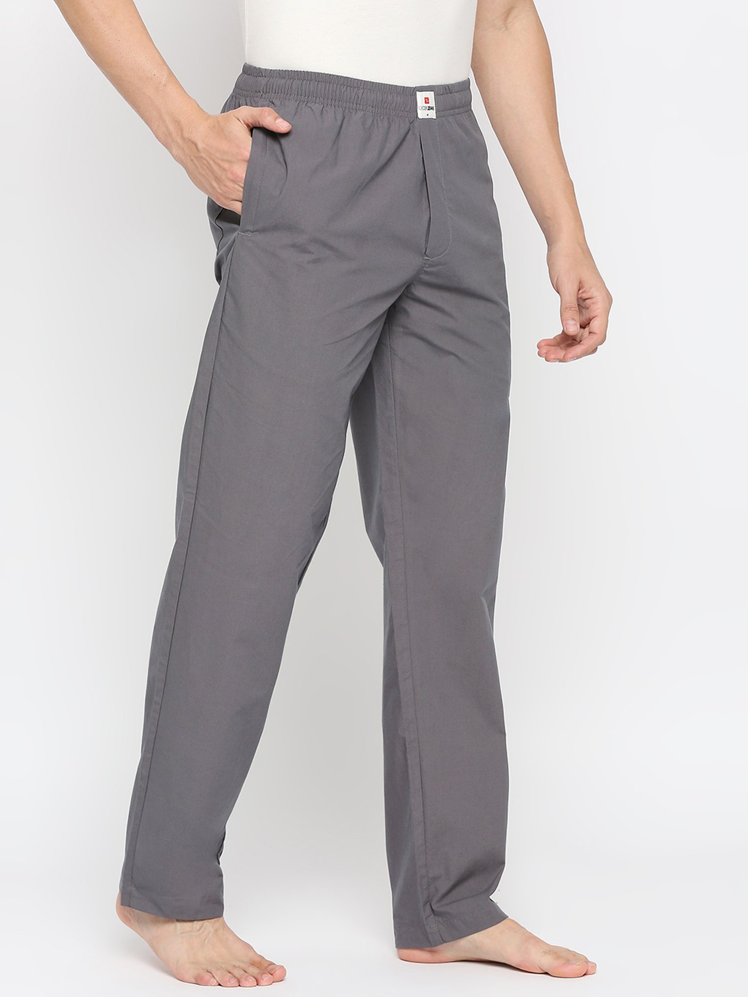 UnderJeans by Spykar Grey Regular Fit Trackpants