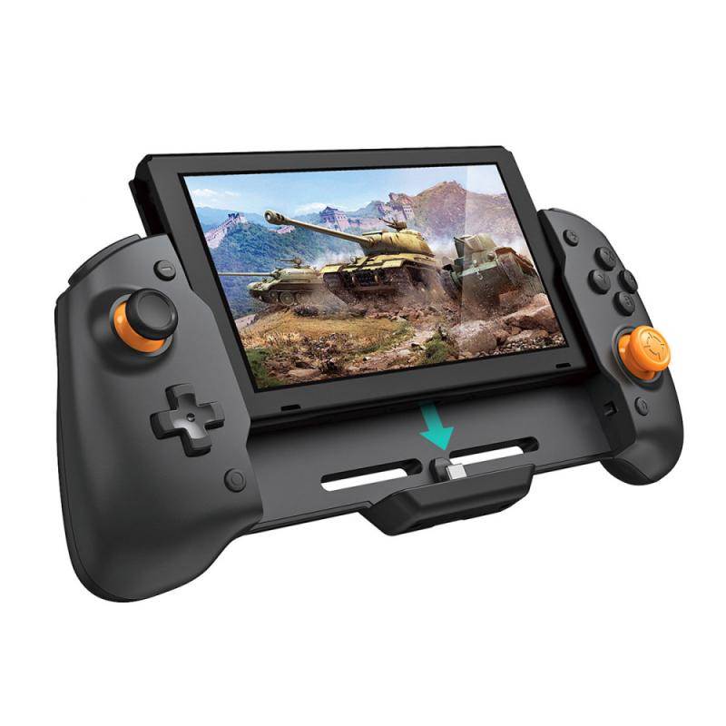 Yijianxi Handheld Controller Grip Console Gamepad Double Motor Vibration Built-in 6-Axis Gyro Sweat-proof for Nintendo Switch