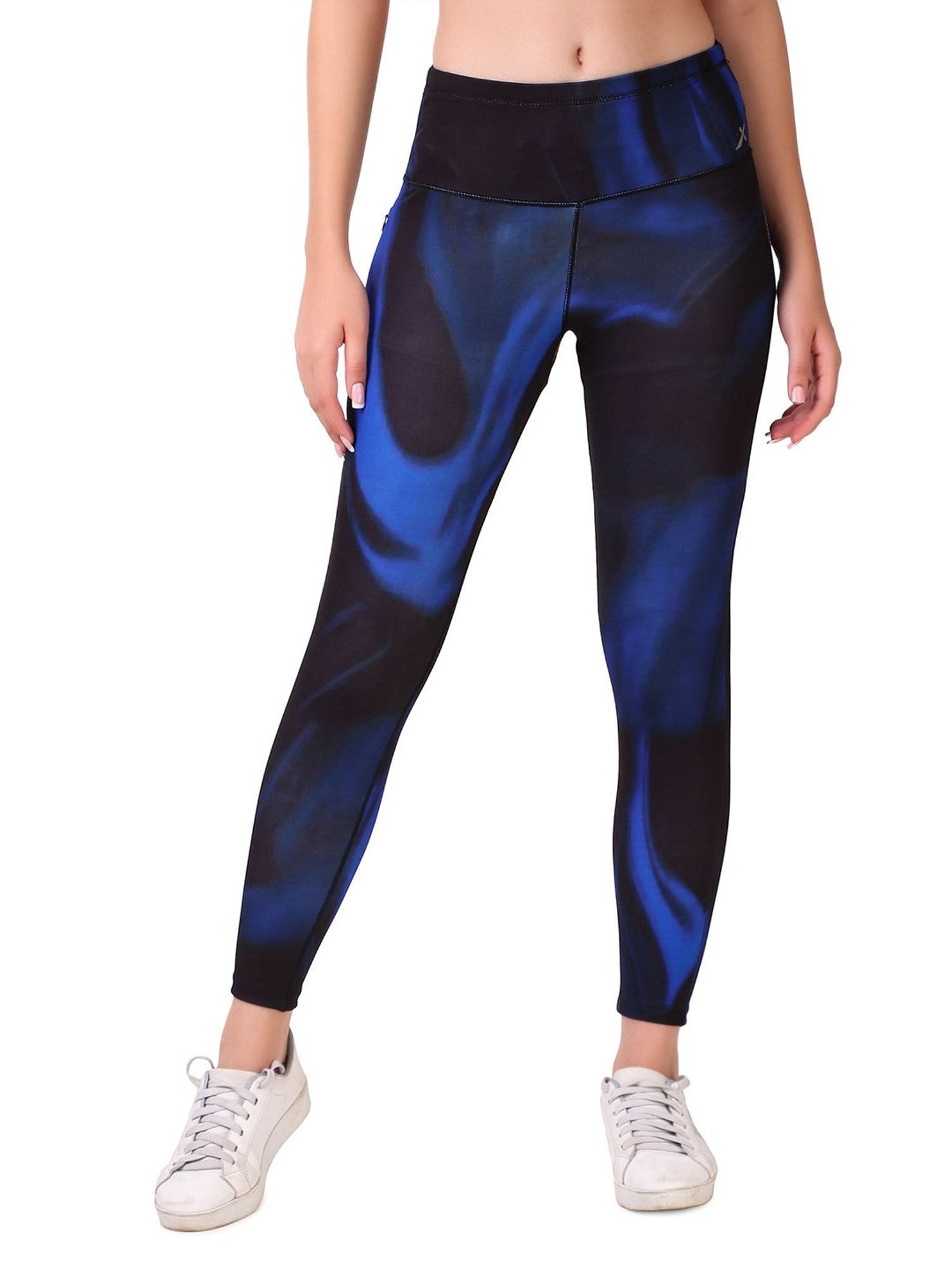 Vector X Navy Slim Fit High Rise Tights