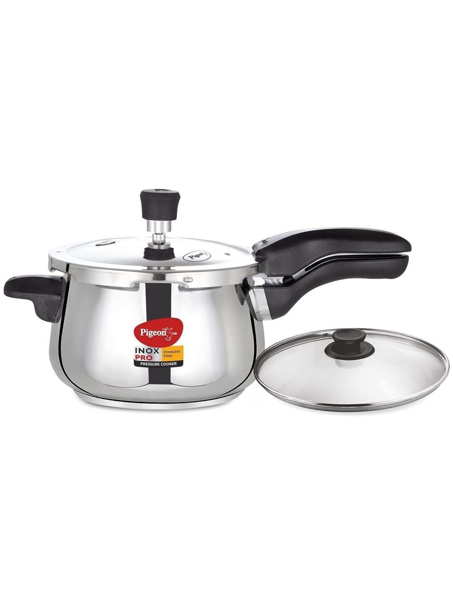 Pigeon Silver Stainless Steel Induction Inox Pro Pressure Cooker (5 L)