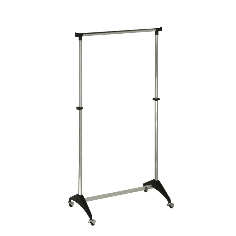 Honey-Can-Do Adjustable Rolling Garment Rack - Chrome