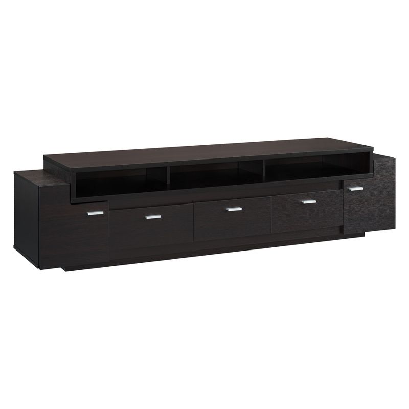 Barth Transitional Entertainment TV Stand Dark Cappuccino - HOMES: Inside + Out