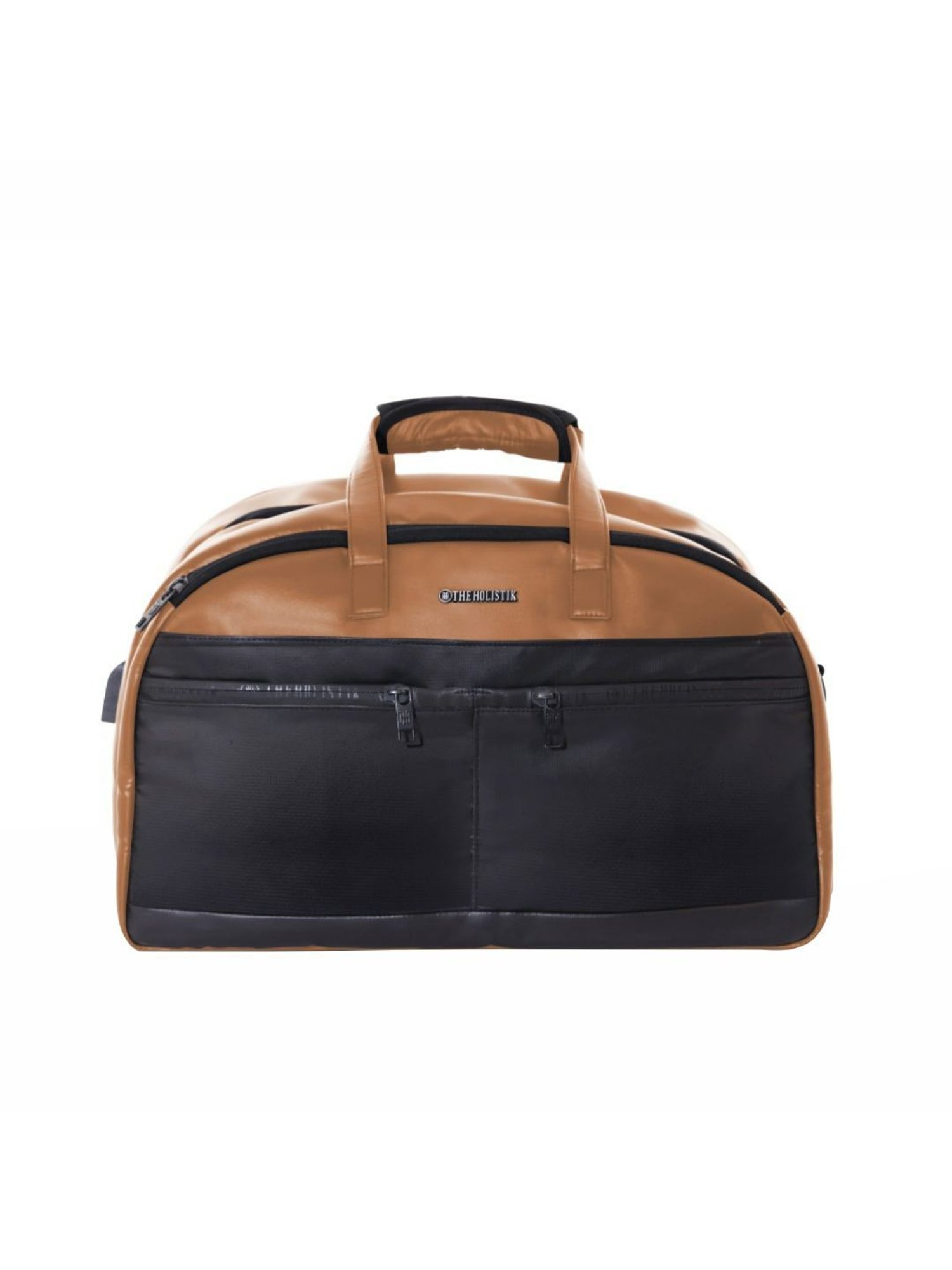 THE HOLISTIK Tan & Black Large Drifter Duffel Bag