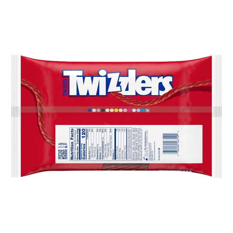 Twizzlers Twists Strawberry Licorice Candy Zipper Bag - 32oz