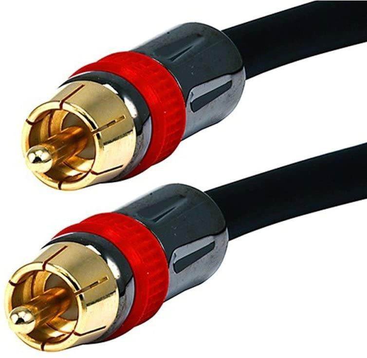 2Male to 2Male RCA Audio Cable 15Feet 10Pack