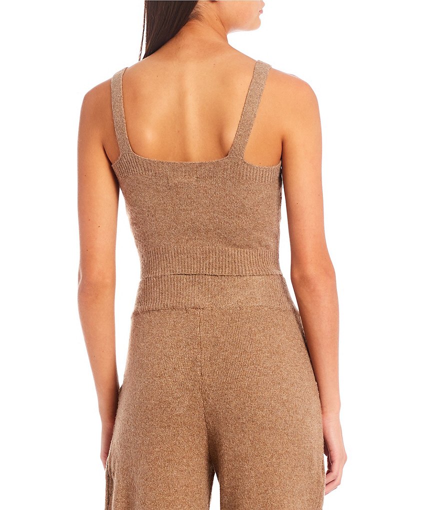 GB Coordinating Sweater Tank Crop Top