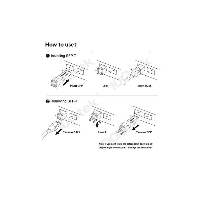 SFP-T, 1000BASE-T Copper SFP, SFP to RJ45 SFP, Compatible with Force10 GP-SFP2-1T