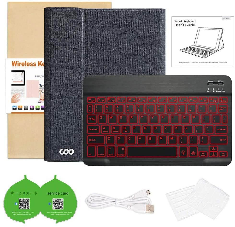 Keyboard Case for iPad Pro 11 2020 (2nd Generation)/iPad Pro 11 2018 - Wireless Detachable Keyboard Smart Case with Pencil Holder for New iPad Pro 11 inch - Support Apple Pencil 2nd Gen Charging.