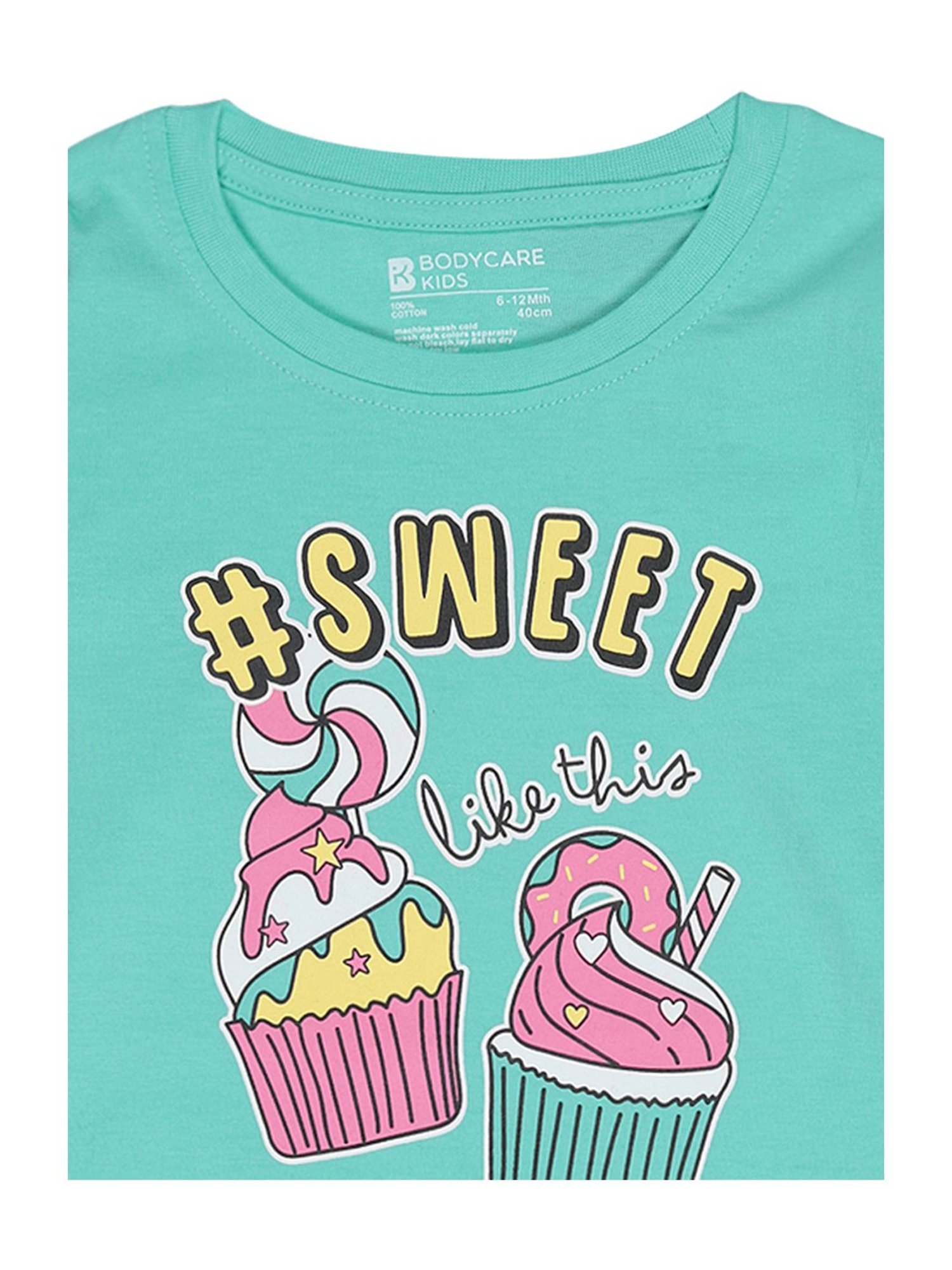 Bodycare Kids Green Printed Full Sleeves T-Shirt