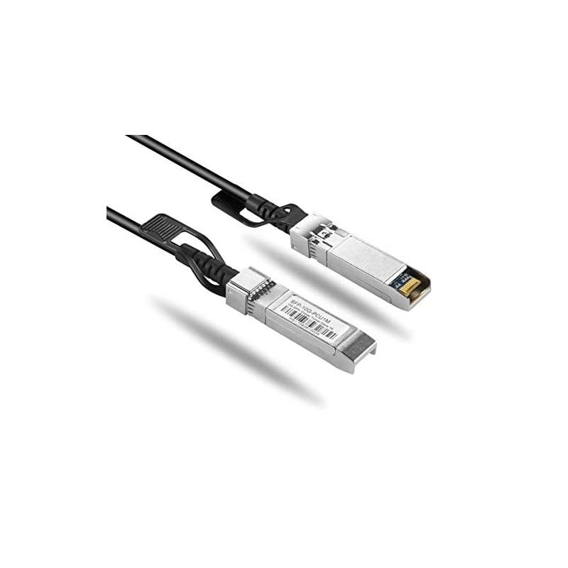 SFP+ DAC Twinax Cable, 10Gbase-CU Direct Attached Copper SFP Cable, Compatible for Cisco SFP-H10GB-CU1.5M, Ubiquiti, D-Link, Juniper, Mellanox, Mikrotik, Netgear, Supermicro, Open Source Switches
